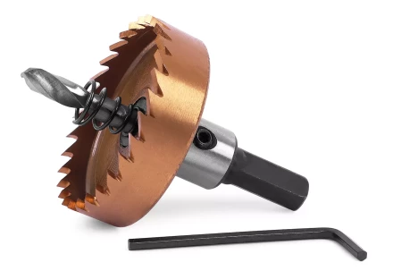 HSS-TiN коронка MESSER 48мм с центр. сверлом и толкающей пружиной для  лист. материала  до 2 мм ц/х купить в Урае