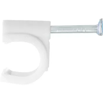 Скобы электроустановочные, 5 мм, круглый профиль, 50 шт  СИБРТЕХ 47514 купить в Урае