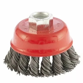 Щетка для УШМ, 65 мм, М14, "чашка", крученая металлическая проволока  MATRIX 74620 купить в Урае