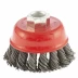 Щетка для УШМ, 65 мм, М14, "чашка", крученая металлическая проволока  MATRIX 74620 купить в Урае