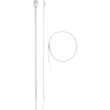 Кабельные стяжки белые КОБРА, с плоским замком, 3.6 х 205 мм, 50 шт, нейлоновые, ЗУБР 30930-36-205 купить в Урае