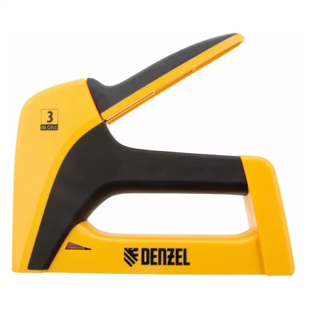 Степлер мебельный, пластиковый корпус, тип скобы: 13, 53, 300, 6-14 мм, Denzel 40210 купить в Урае