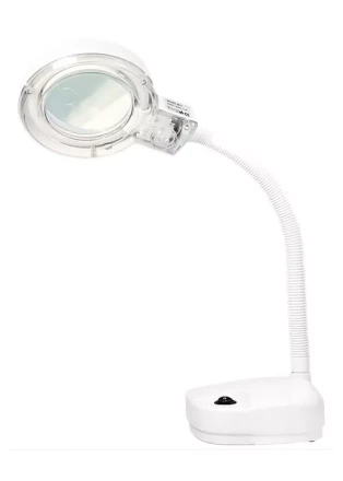 Лупа с подсветкой 3-х и 8-кратная D 87,5 мм на гибком штативе MATRIX 913605 купить в Урае