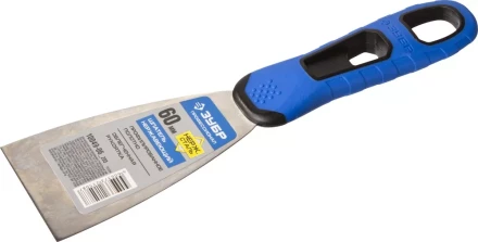 Шпатель ЗУБР &quot;ПРОФЕССИОНАЛ&quot; профилированное нержавеющее полотно, 2к ручка, 60мм 10049-06_z03 купить в Урае