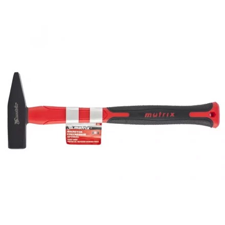 Молоток слесарный ''optimal'' 600г фибергласовая обрезиненная рукоятка квадратный боек MATRIX 10370 купить в Урае