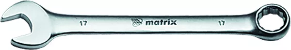 Ключ комбинированный 12 мм CrV матовый хром MATRIX 15108 купить в Урае
