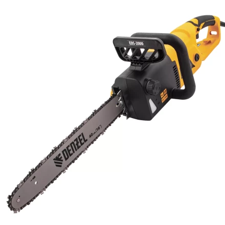 Пила цепная электрическая Denzel EDS-2000, 2 кВт,продольная, шина 40 см, шаг 3/8, паз 1.3 мм, 56 звеньев 95618 купить в Урае