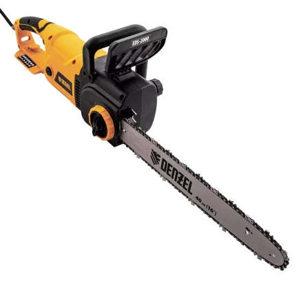 Пила цепная электрическая Denzel EDS-2000, 2 кВт,продольная, шина 40 см, шаг 3/8, паз 1.3 мм, 56 звеньев 95618 купить в Урае
