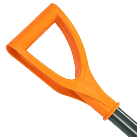 Лопата для уборки снега пластиковая Сибртех, 400х405х1380 мм, стальной черенок, усиленная 61666 купить в Урае