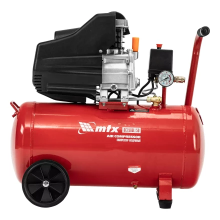 Компрессор воздушный MTX DC1500L/50, 1,5 кВт, 50 л, 210 л/мин 58018 купить в Урае