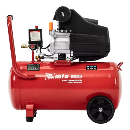 Компрессор воздушный MTX DC1500L/50, 1,5 кВт, 50 л, 210 л/мин 58018 купить в Урае