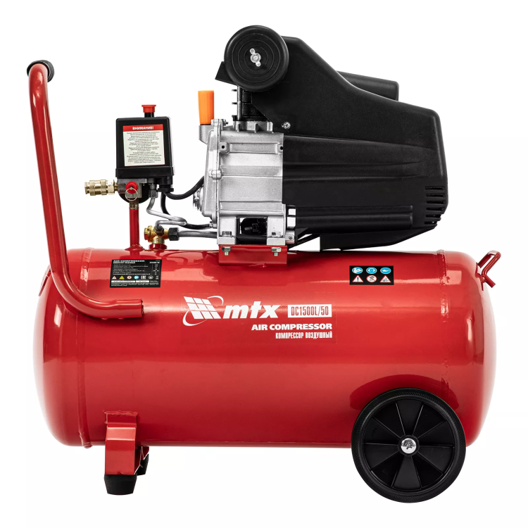 Компрессор воздушный MTX DC1500L/50, 1,5 кВт, 50 л, 210 л/мин 58018 купить в Урае