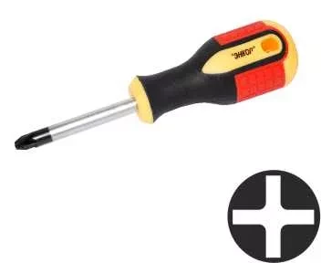 Отвертка крестовая РH№0х 75мм,трехкомп.рук 1/12/120 19670 купить в Урае