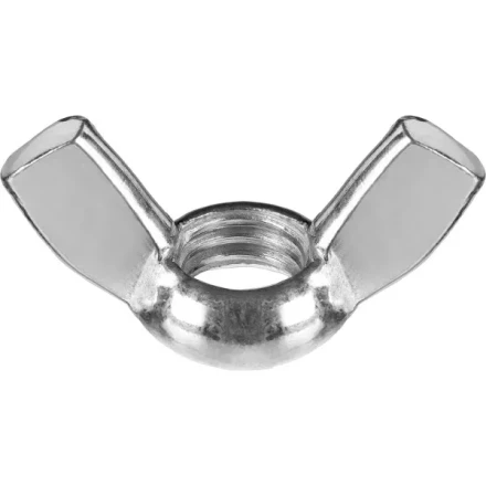 Гайка ЗУБР барашковая, DIN 315, оцинкованная, M6, ТФ0, 5000шт 4-303730-06 купить в Урае