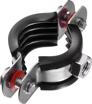 Хомут трубный с гайкой, оцинкованный, 3/4&quot;, 9шт, ЗУБР Мастер 37850-25-29 37850-25-29 купить в Урае