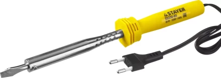 Паяльник STAYER &quot;STANDARD&quot; с пластмассовой рукояткой и долговечным жалом, 80 Вт, клин 55330-80 купить в Урае