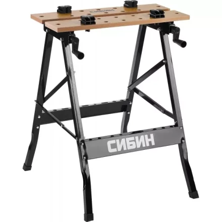 Верстак столярный СИБИН складной, 605х635х780 мм 38723 купить в Урае