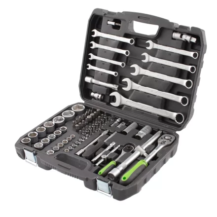 Набор инструмента 83 предмета, 1/2&quot;, 1/4&quot; Сибртех 13500 купить в Урае