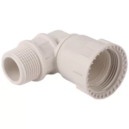 Переходник угловой 90° ЗУБР "ШиреФит" "накидная гайка - наружная резьба", 20мм - 1/2" 51485-20-1/2