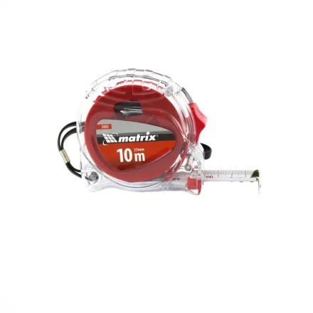 Рулетка Crystal 10 м х 25 мм корпус из поликарбоната Matrix 31075 купить в Урае