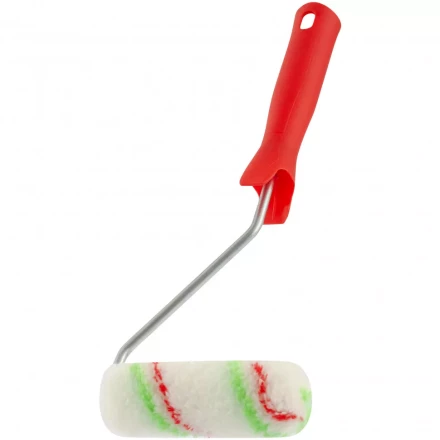 Мини-валик в сборе &quot;Эмали&quot; 110 мм ворс 12 мм D 16 мм D ручки 6 мм полиамид полиакрил Сибртех 80584 купить в Урае