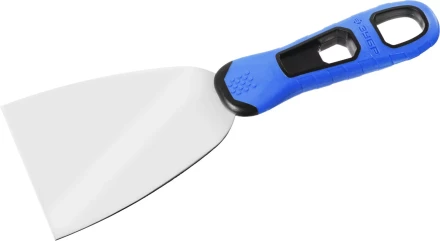 Шпатель ЗУБР &quot;ПРОФЕССИОНАЛ&quot; профилированное нержавеющее полотно, 2к ручка, 80мм 10049-08_z03 купить в Урае