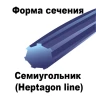 Леска для триммера HEPTAGON LINE (семиугольник) 3.3MMX15M купить в Урае