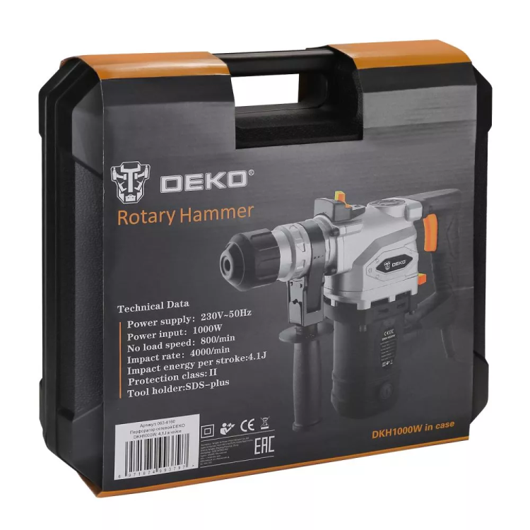 Перфоратор DKH1000W DEKO, 063-4160 в кейсе купить в Урае