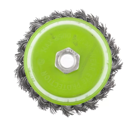 Щетка для УШМ 100 мм М14 &quot;чашка&quot; крученая металлическая проволока СИБРТЕХ 746287 купить в Урае