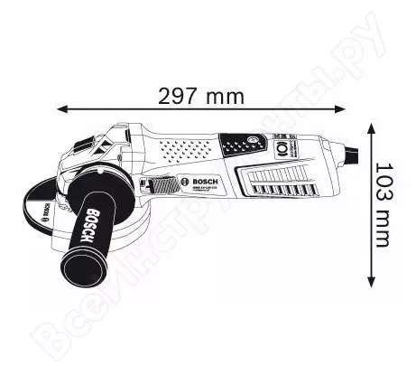 УШМ BOSCH GWS 12-125 CIX (0.601.793.102) купить в Урае