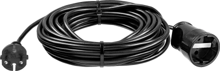 ЗУБР ПВС-207-Ш, ПВС, 2 x 0.75 мм2, 20 м, 2200 Вт, силовой удлинитель-шнур (55023-20) купить в Урае