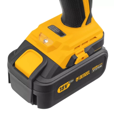 Винтоверт ударный аккумуляторный Denzel 26510 бесщеточный CID-IB-200 18В Li-Ion купить в Урае