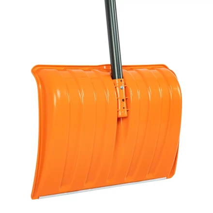 Лопата для уборки снега пластиковая Сибртех, 490х370х1350 мм, стальной черенок, усиленная 61667 купить в Урае