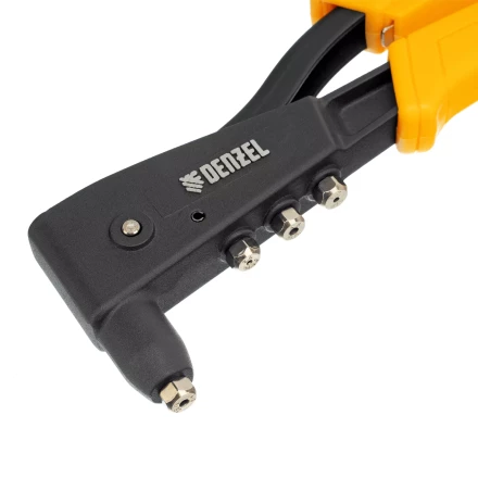 Заклепочник ручной, 255 мм Denzel, литой, усиленный, заклепки 2,4-3,2-4,0-4,8 мм 40441 купить в Урае