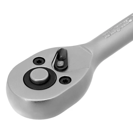 Ключ-трещотка 1/4&quot;, 45 зубьев, с быстрым сбросом, матовый хром Сибртех 14021 купить в Урае