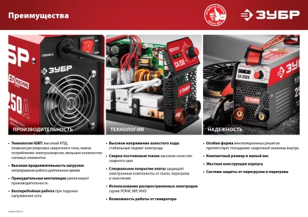 Сварочный инвертор ММА СА-250К серия МАСТЕР купить в Урае