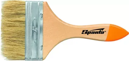Кисть плоская Slimline 3" (75 мм)  натуральная щетина деревянная ручка  SPARTA 824405 купить в Урае