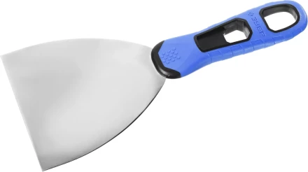 Шпатель ЗУБР &quot;ПРОФЕССИОНАЛ&quot; профилированное нержавеющее полотно, 2к ручка, 100мм 10049-10_z03 купить в Урае