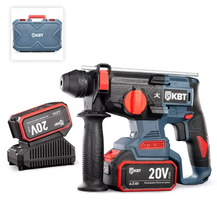 Перфоратор бесщеточный аккумуляторный КВТ HB-20-24 с оснасткой SDS-Plus до 24 мм (102589) купить в Урае