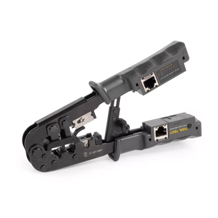 Кримпер многофункциональный КВТ JT-02T с 2 встроенными модулями для обжима RJ-45, RJ-12, RJ-11 (89229) купить в Урае