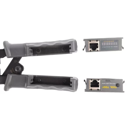 Кримпер многофункциональный КВТ JT-02T с 2 встроенными модулями для обжима RJ-45, RJ-12, RJ-11 (89229) купить в Урае