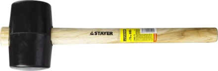 Киянка STAYER резиновая черная с деревянной ручкой, 680г 20505-75 купить в Урае