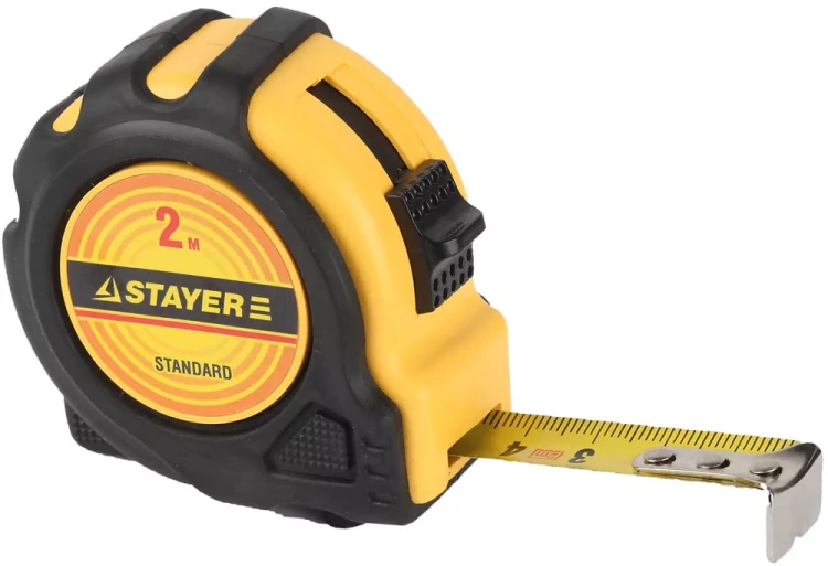 Рулетка STAYER "STANDARD" "TopTape", 2х16мм 34025-02 купить в Урае