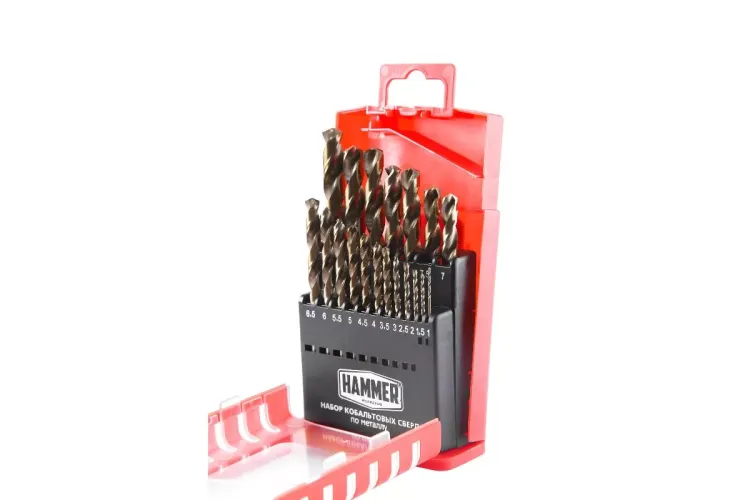 Набор сверл HAMMER No7 19шт. 1,0-10мм купить в Урае