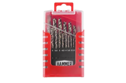 Набор сверл HAMMER No7 19шт. 1,0-10мм купить в Урае