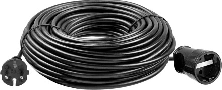 ЗУБР ПВС-207-Ш, ПВС, 2 x 0.75 мм2, 30 м, 2200 Вт, силовой удлинитель-шнур (55023-30) купить в Урае