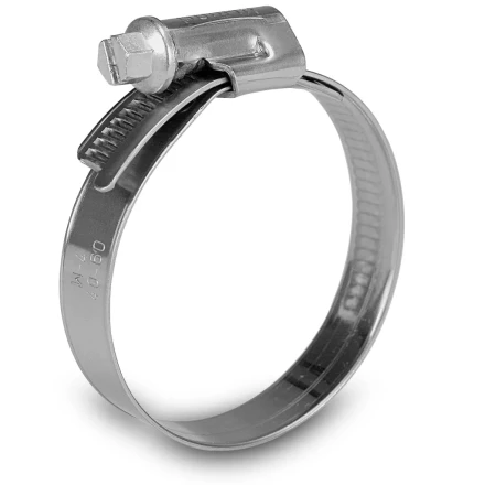 Хомуты нержав. сталь,  стандартное болтовое крепление 130-150мм, 25шт/уп,ширина 9мм   СИБРТЕХ 47592 купить в Урае