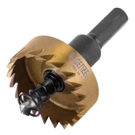 Коронка по металлу HSS, 38 мм, нитридтитановое покрытие Denzel 724111 купить в Урае