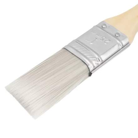 Кисть плоская для лаков &quot;Евро&quot; 1&quot;, искусственная щетина, деревянная ручка MTX 83085 купить в Урае