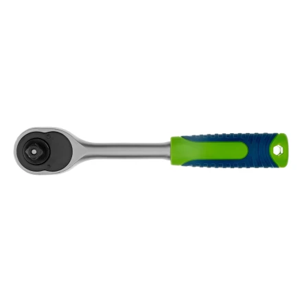 Ключ-трещотка 3/8&quot;, 45 зубьев, с быстрым сбросом, матовый хром Сибртех 14022 купить в Урае